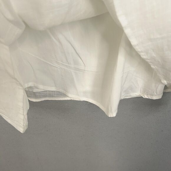 Lulus Dress Womens XL White Forever Summer One Shoulder Faux Wrap Mini Resort - Picture 8 of 16